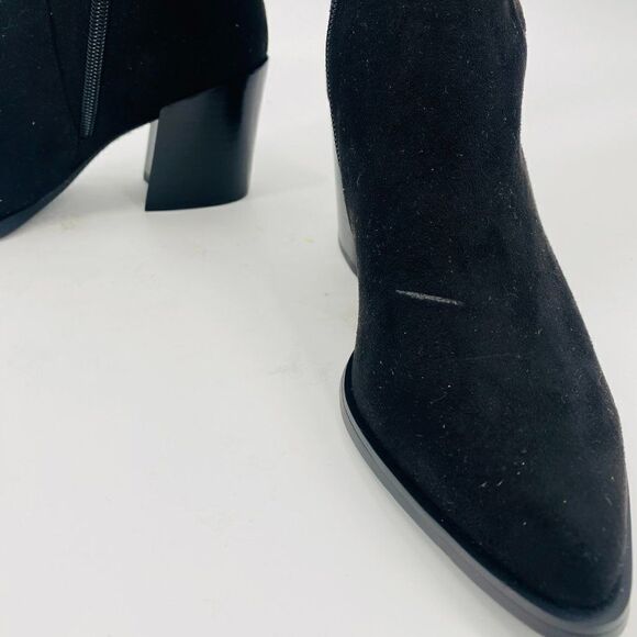 Marc Fisher Size 6M Black Over the Knee Suede Cathi Boot Pointed Toe Heeled - Picture 6 of 12